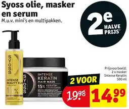 Kruidvat Syoss olie, masker en serum aanbieding