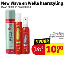 Kruidvat New Wave en Wella haarstyling aanbieding