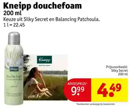 Kruidvat Kneipp Douchefoam aanbieding