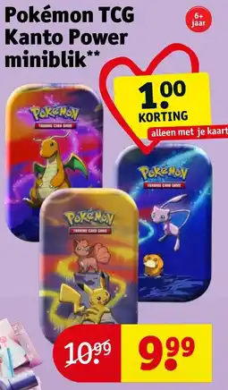 Kruidvat Pokémon TCG Kanto Power miniblik aanbieding