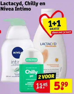 Kruidvat Lactacyd, Chilly en Nivea Intimo aanbieding