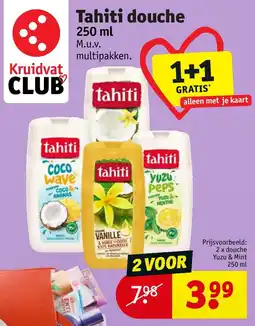 Kruidvat Tahiti douche aanbieding