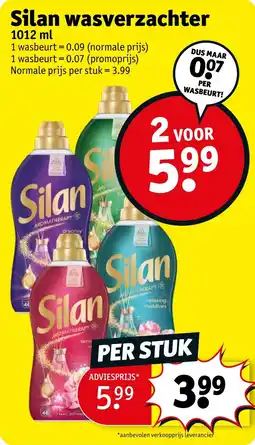 Kruidvat Silan wasverzachter aanbieding