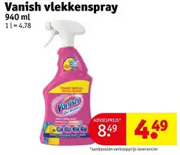 Kruidvat Vanish vlekkenspray aanbieding