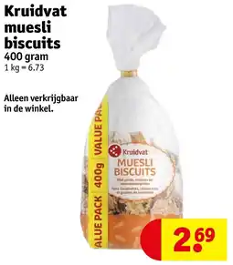 Kruidvat Kruidvat muesli biscuits aanbieding