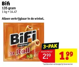 Kruidvat Bifi aanbieding