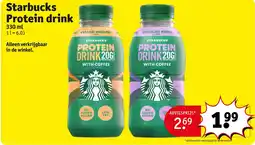 Kruidvat Starbucks Protein drink aanbieding