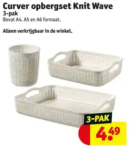 Kruidvat Curver opbergset Knit Wave aanbieding