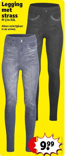 Kruidvat Legging met strass aanbieding