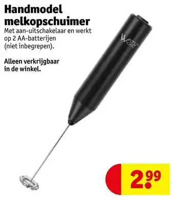 Kruidvat Handmodel melkopschuimer aanbieding
