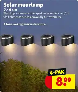 Kruidvat Solar muurlamp aanbieding