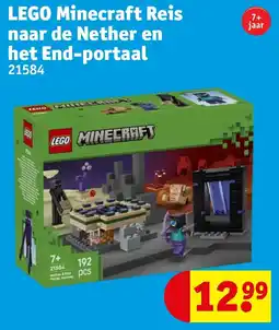 Kruidvat LEGO Minecraft Reis naar de Nether en het End-portaal aanbieding