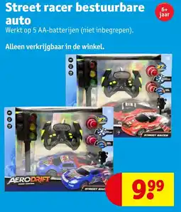 Kruidvat Street racer bestuurbare auto aanbieding