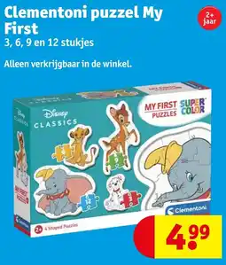 Kruidvat Clementoni puzzel My First aanbieding