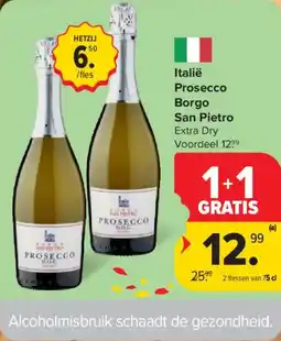 Carrefour Market Italië Prosecco Borgo San Pietro aanbieding