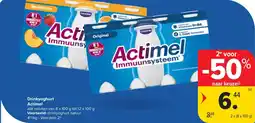 Carrefour Market Drinkyoghurt Actimel aanbieding