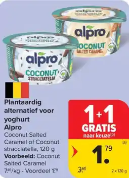 Carrefour Market Plantaardig Alternatief voor Yoghurt Alpro aanbieding