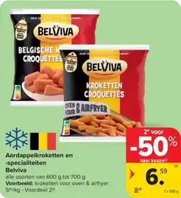Carrefour Market Aardappelkroketten en Specialiteiten Belviva aanbieding