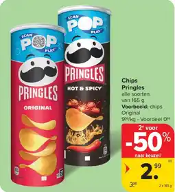 Carrefour Market Chips Pringles aanbieding