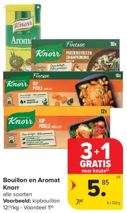 Carrefour Market Bouillon en Aromat Knorr aanbieding