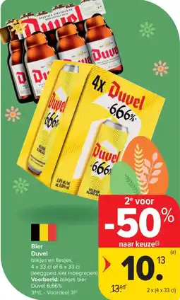 Carrefour Market Bier Duvel aanbieding