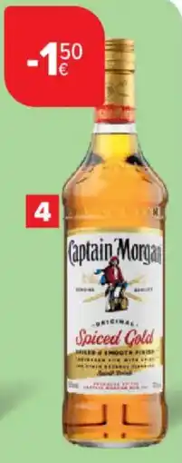 Carrefour Market Rum Original Spiced Gold Captain Morgan 35% aanbieding