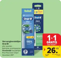 Carrefour Market Vervangborsteltjes Oral-B aanbieding