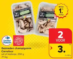 Carrefour Market Gesneden champignons Carrefour aanbieding
