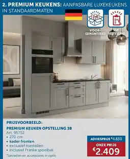 Zelfbouwmarkt PREMIUM KEUKEN OPSTELLING 3B aanbieding