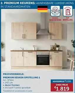 Zelfbouwmarkt PREMIUM KEUKEN OPSTELLING 1 aanbieding