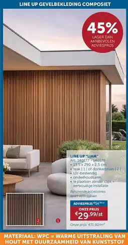 Zelfbouwmarkt LINE UP “LIAM” aanbieding