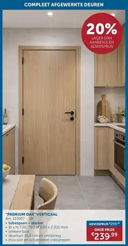 Zelfbouwmarkt PREMIUM OAK VERTICAAL aanbieding