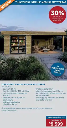 Zelfbouwmarkt TUINSTUDIO AMELIA MEDIUM MET TERRAS aanbieding