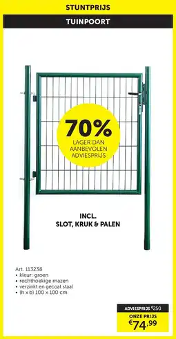 Zelfbouwmarkt TUINPOORT aanbieding