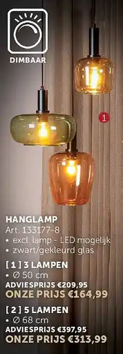 Zelfbouwmarkt HANGLAMP aanbieding