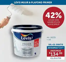 Zelfbouwmarkt LEVIS MUUR & PLAFOND PRIMER aanbieding