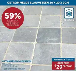 Zelfbouwmarkt VIETNAMESE BLAUWSTEEN aanbieding