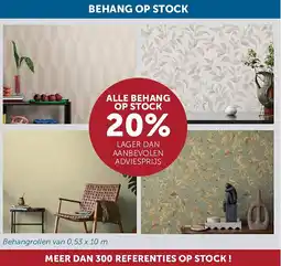 Zelfbouwmarkt ALLE BEHANG OP STOCK aanbieding