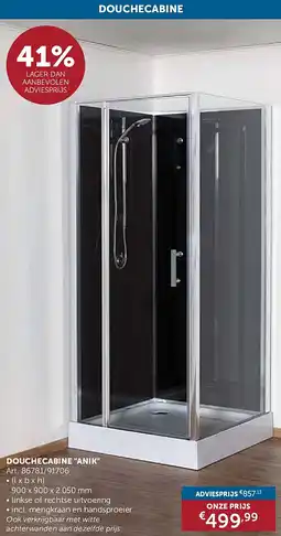 Zelfbouwmarkt DOUCHECABINE ANIK aanbieding