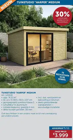 Zelfbouwmarkt TUINSTUDIO HARPER MEDIUM aanbieding