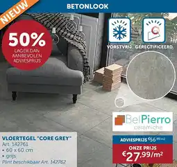 Zelfbouwmarkt VLOERTEGEL CORE GREY aanbieding