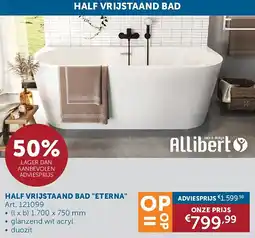 Zelfbouwmarkt HALF VRIJSTAAND BAD ETERNA aanbieding