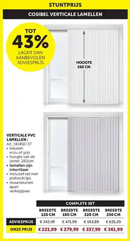 Zelfbouwmarkt COSIBEL VERTICALE LAMELLEN aanbieding