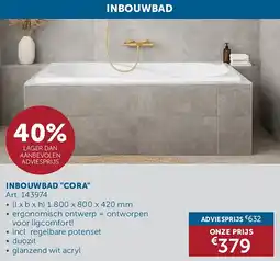 Zelfbouwmarkt INBOUWBAD CORA aanbieding