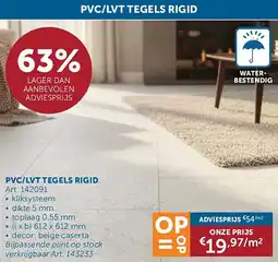 Zelfbouwmarkt PVC/LVT TEGELS RIGID aanbieding
