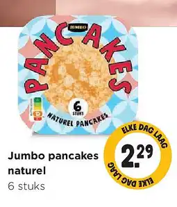 Jumbo Jumbo pancakes naturel aanbieding