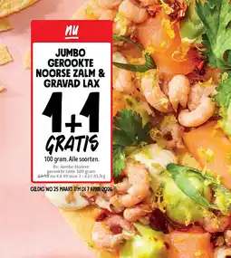 Jumbo Jumbo Noorse gerookte zalm 100 gram aanbieding