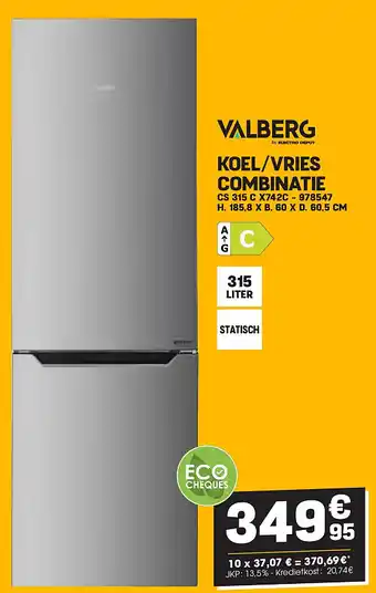 Electro Depot KOEL/VRIES COMBINATIE aanbieding