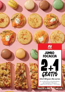 Jumbo Jumbo focaccia knoflookboter & mozzarella 240 gram aanbieding