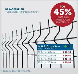 Zelfbouwmarkt DRAADPANELEN aanbieding